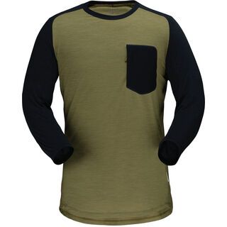 Norrona skibotn wool 3/4 T-Shirt M's olive drab