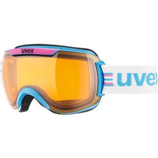uvex Downhill 2000 Race, cyan-pink/Lens: lasergold lite - Skibrille