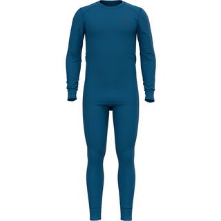 Odlo Men's Active Warm Eco Baselayer Set, mykonos blue
