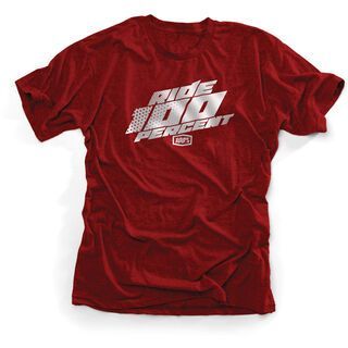100% Pocono, cardinal heather - T-Shirt