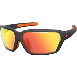 Scott Vector Sunglasses, black/orange/Lens: red chrome amplifier - Sportbrille