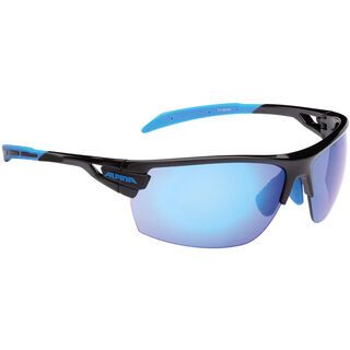 Alpina Tri-Scray S inkl. Wechselscheibe, black cyan/Lens: ceramic mirror blue - Sportbrille