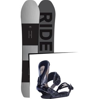 Set: Ride Timeless 2017 + Ride Revolt, black - Snowboardset
