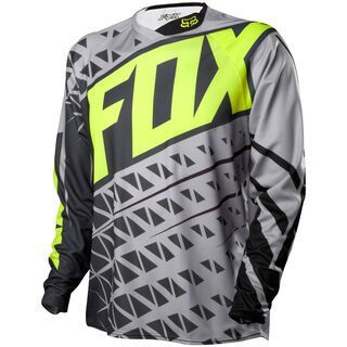 Fox Demo LS Jersey, grey/yellow - Radtrikot