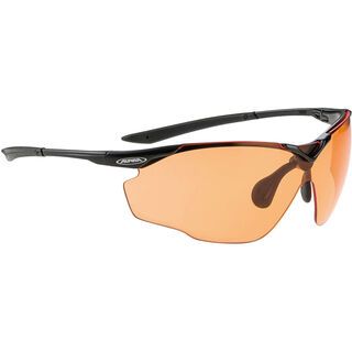 Alpina Splinter Shield VL, black/Lens: varioflex orange - Sportbrille