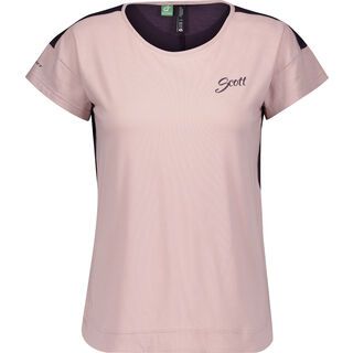 Scott Trail Flow Dri S/SL Women's Shirt blush pink/dark purple