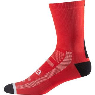 Fox 8 Logo Trail Sock, flame red - Radsocken