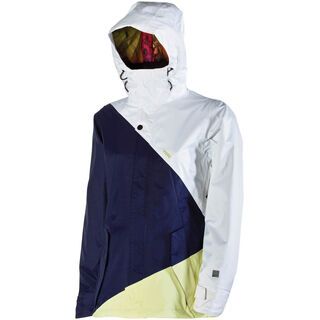 Nitro Siren Jacket, White Twill/Ink Twill/Lemonade Twill - Snowboardjacke