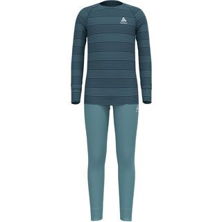 Odlo Active Warm Eco Base Layer Set reef waters/blue wing teal