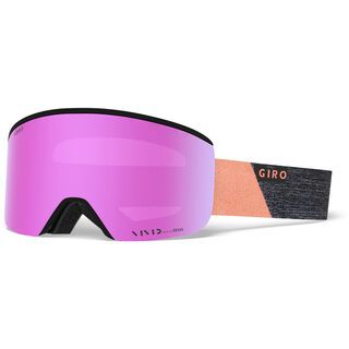 Giro Ella inkl. WS, grey/peach peak/Lens: vivid pink - Skibrille