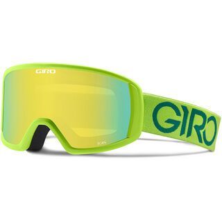 Giro Scan, lime/green dual/Lens: loden yellow - Skibrille