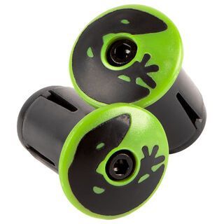 Lizard Skins Road Bar End Plugs hyper green