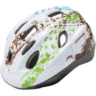 Cannondale Quick Kids, gloss white/green treads - Fahrradhelm