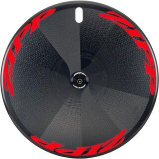Zipp Super-9 Carbon Clincher Disc, schwarz/rot - Hinterrad