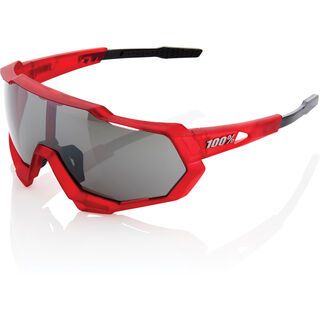 100% Speedtrap, matte red/black/Lens: black mir - Sportbrille