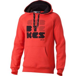 Cube Hoody Font red