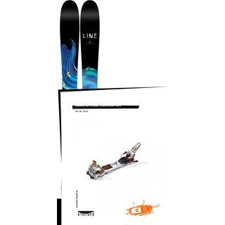 Set: Line Pandora 110 2017 + Marker Duke 16 09/10, White/Copper - Skiset