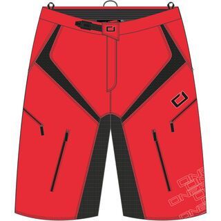 ONeal Pin It II Shorts, red - Radhose