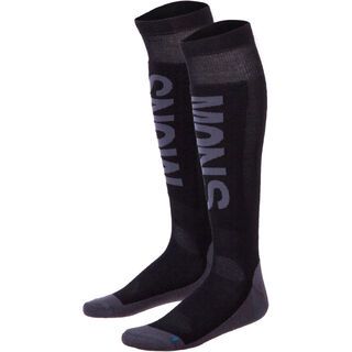 Mons Royale Men's Tech Snow Sock, black charcoal blue - Socken
