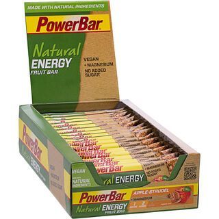 PowerBar Natural Energy Fruit Bar (Vegan) - Apple Strudel (Box) - Energieriegel