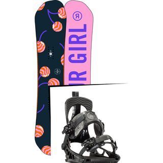 Set: Ride OMG 2017 + K2 Cinch Tryst 2016, black - Snowboardset