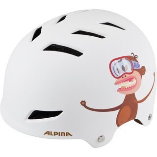 Alpina Park Jr., white monkey - Fahrradhelm