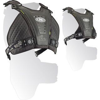 IXS Cleaver Chest Kit, black - Protektor
