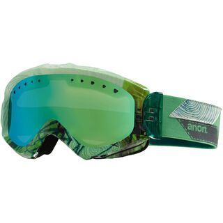 Anon Majestic Painted, Faultline/Green Solex - Skibrille