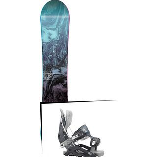 Set: Nitro Mercy 2017 + Flow Omni 2016, gunmetal - Snowboardset