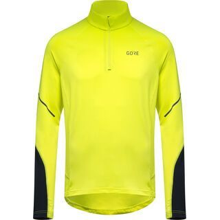 Gore Wear M Mid Zip Shirt Langarm neon yellow/black