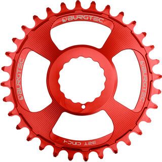 Burgtec Cinch Thick Thin Chainring race red