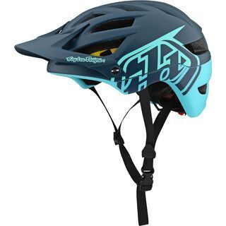 TroyLee Designs A1 Classic Helmet MIPS, dark gray/aqua - Fahrradhelm
