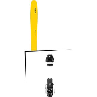 Set: DPS Skis Wailer 112 RP2 Hybrid 2016 + Atomic STH 13 WTR 115 mm, black/gun metal - Skiset