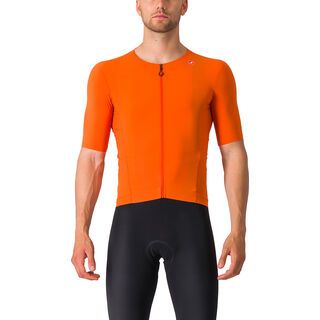 Castelli Premio Black Jersey orange rust