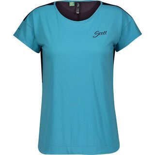 Scott Trail Flow Dri S/SL Women's Shirt breeze blue/dark purple