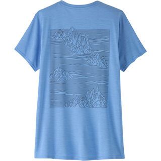 Patagonia Women's Capilene Cool Daily Graphic Shirt abundant blue x-dye