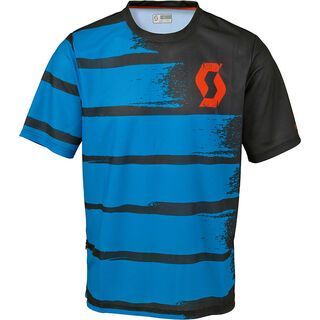 Scott Path 50 s/sl Shirt, black/blue - Radtrikot