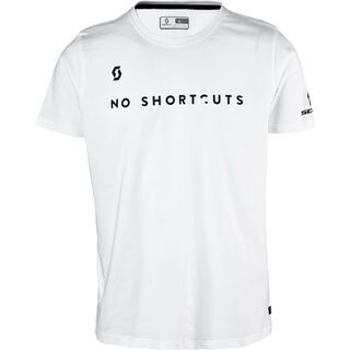 Scott 5 No Shortcuts S/SL Tee, white - T-Shirt