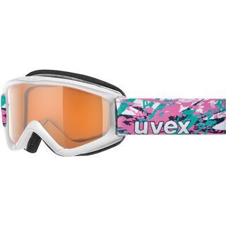 uvex speedy pro, white girls/Lens: lasergold - Skibrille