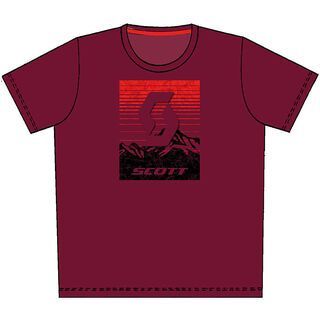 Scott Deep Trail 5 s/sl T-Shirt, tibetan red melange - T-Shirt