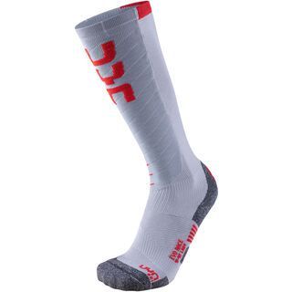 UYN Evo Race Ski Socks Lady light grey/red