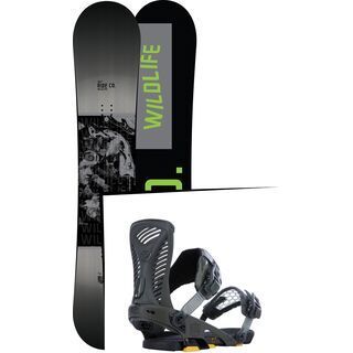 Set: Ride Wild Life 2017 + Ride Capo 2015, matte olive - Snowboardset