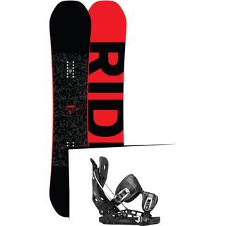 Set: Ride Machete 2017 + Flow NX2 2017, black - Snowboardset