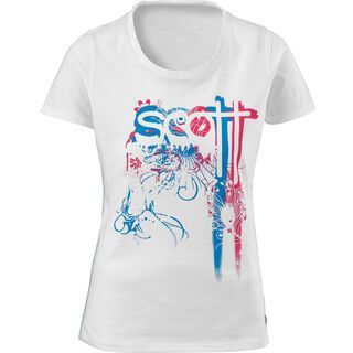 Scott Tee Womens Paintbrush, white - T-Shirt