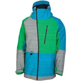 686 Plexus Hydra Thermagraph Jacket, Green Slub Colorblock - Snowboardjacke