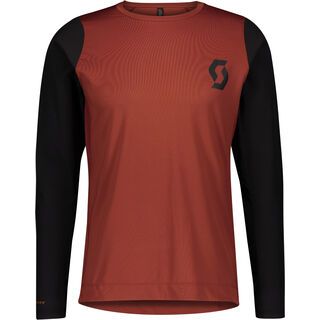 Scott Trail Progressive L/SL Men's Shirt rust red/black