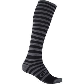 Giro Merino Wool High Tower Socks, black/heather gray - Radsocken