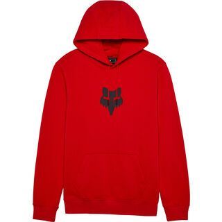 Fox Fox Head Pullover Hoodie flame red