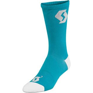 Scott Womens Endurance Long Socken, ocean blue/white - Radsocken