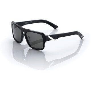 100% Burgett, black white/Lens: grey tint - Sonnenbrille